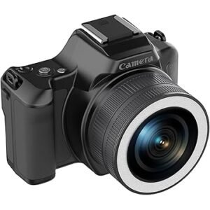 48MP Digital Camera 16X Optical Zoom 24mm Wide Angle Lens Optical Image Stabilization 1080P Full HD Video 2" LCD Vlogging Camera