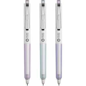 Anupam Sylent Roller Gel Pen 0.5 mm, Waterproof Smooth Quick-Dry Dark Ink, Comfortable Grip Exam & Office Pen, Refillable (Multicolour Body BlueInk, Pack of 3)