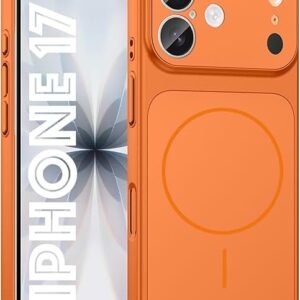 SHINESTAR Converter Case for iPhone 17 | Premium Protective Mag-Safe Cover | iPhone 17 Pro / 17 Pro Max Series Style Design | in-Built Camera Guard | Wireless Charging Compatible – Orange