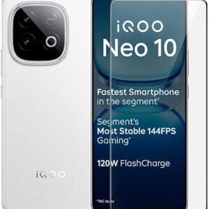 Military-Grade Tempered Glass Screen Protector Compatible for iQOO Neo 10 with Edge to Edge Coverage and Easy Self Installation kit (iQOO Neo 10)