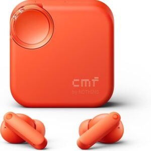 CMF by Nothing Buds 2 48 dB Hybrid ANC, Ultra Bass Technology 2.0, 55 Hrs Playtime Bluetooth in Ear Headset (Orange, in the Ear)