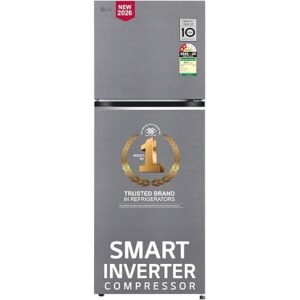 LG 322 L, 2 Star, Convertible, Smart Inverter, Frost Free Double Door Refrigerator (GLT3226SNDS, Dazzle Steel, Express Freeze & Multi Air Flow)