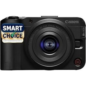 Canon EOS R50 V Smartchoice Mirrorless Camera Kit with RF-S14-30mm F4-6.3 is STM PZ Lens – Black | 24.2 MP APS-C Sensor, 4K Video, Compact Design
