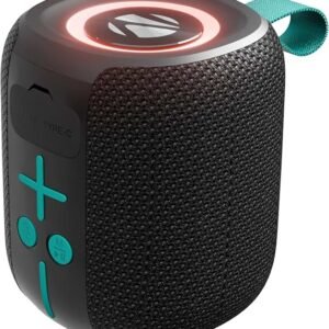 Zebronics 2026 Launch Portable Bluetooth Speaker, 5W RMS, Up to 10Hrs Playback, Passive Radiator, TWS, BT v5.4, USB & mSD, 9 RGB Modes, Splash Proof, Type-C Charging (Sonic POD 15)