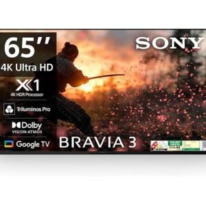 Sony BRAVIA 3 Series 164 cm (65 inches) 4K Ultra HD AI Smart LED Google TV K-65S30B (Black)