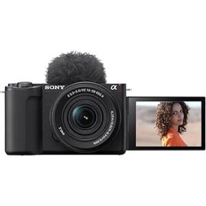 Sony Alpha ZV-E10M2K 26 MP Interchangeable Lens Mirrorless Vlog Camera for Creators (16-50mm Power Zoom Lens) | APS-C Sensor | 4K 60p with 10bit 4:2:2 Recording - (Black)