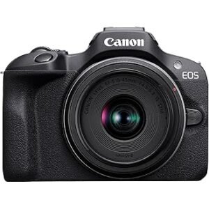 Canon EOS R50 RF-S18-45mm f/4.5-6.3 is STM Mirrorless Camera (Black)- 4K Video Vlogging with 24.2 MP